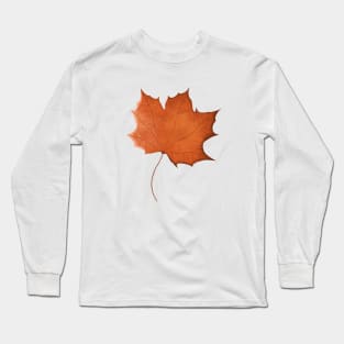 Autumn maple leaf red orange Long Sleeve T-Shirt